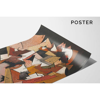 Composition au papier journal - Georges Valmier | Reproduction Tableau Décoration murale affiche copie