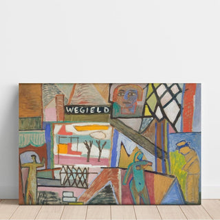 Composition avec l'inscription 'WEGIELD’ - Sasza Blonder | Reproduction Tableau Décoration murale affiche copie