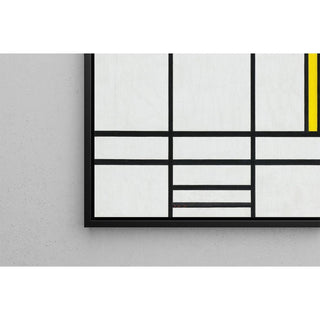 Composition en blanc, rouge et jaune - Piet Mondrian | Reproduction Tableau Décoration murale affiche copie
