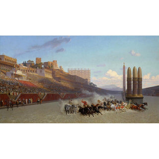 Course de chariots - Jean-Léon Gérôme | Reproduction Tableau Décoration murale affiche copie