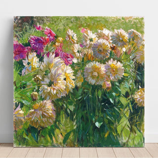 Dahlias - Carl Moll | Reproduction Tableau Décoration murale affiche copie