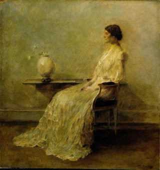 Dame en blanc n° 2 - Thomas Wilmer Dewing