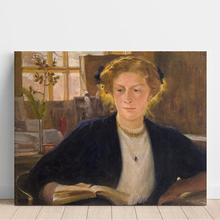 Dans l'atelier d'Ahola Mlle Selin - Venny Soldan-Brofeldt | Reproduction Tableau Décoration murale affiche copie