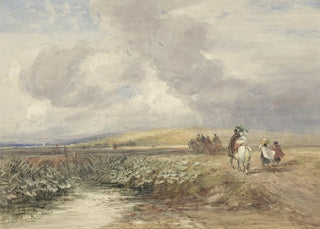 David Cox - Landschap met reizigers.webp