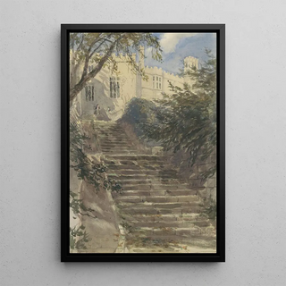 David Cox - Tuintrap bij Haddon Hall Derbyshire.webp