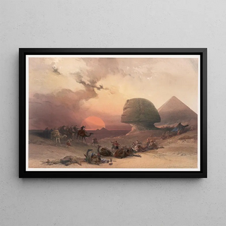 David Roberts - Approach of the simoom Desert of Gizeh.webp