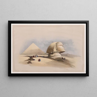 David Roberts - The Great Sphinx Pyramids of Gezeeh.webp