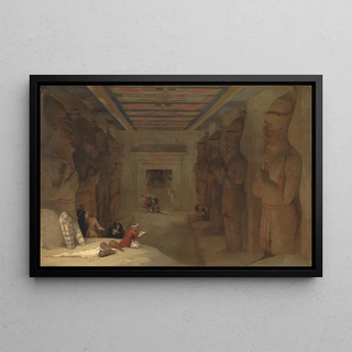 David Roberts - The Hypostyle Hall of the Great Temple at Abu Simbel Egypt.webp