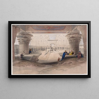 David Roberts - View from under the portico of Temple of Edfou Idf Upper Egypt.webp