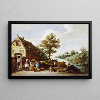 David Teniers The Younger - A Riverside Inn.webp