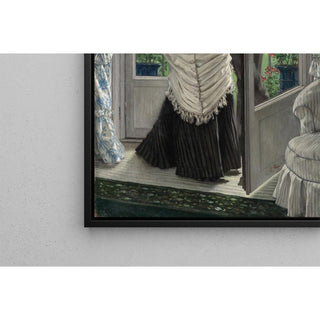 Deux personnages devant une porte La proposition - James Tissot | Reproduction Tableau Décoration murale affiche copie
