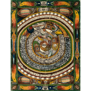 Die Wanduhr-Schlange. Ein Zohohrn Stund Lang - Adolf Wölfli | Reproduction Tableau Décoration murale affiche copie
