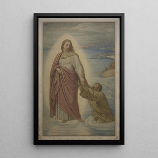 Eduard von Steinle - Christi Rettung des sinkenden Petrus.webp
