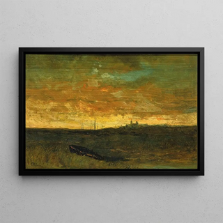 Edward Mitchell Bannister - Sunset Scene.webp