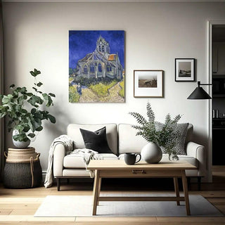 Eglise Auvers-sur-Oise - Vincent Van Gogh | Reproduction Tableau Décoration murale affiche copie
