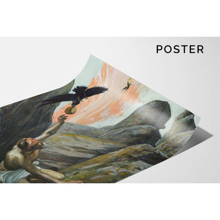 Élie nourri par les corbeaux - James Tissot | Reproduction Tableau Décoration murale affiche copie