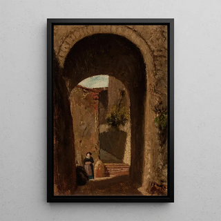 Elihu Vedder - Archway with Woman.webp
