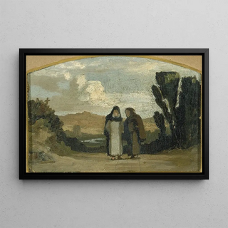 Elihu Vedder - Monks On The Appian Way.webp