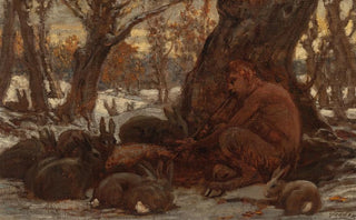 Elihu Vedder - Young Marsyas Charming the Hares.webp