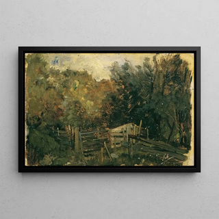 Emil Jakob Schindler - Naturstudie aus Goisern Waldlandschaft.webp