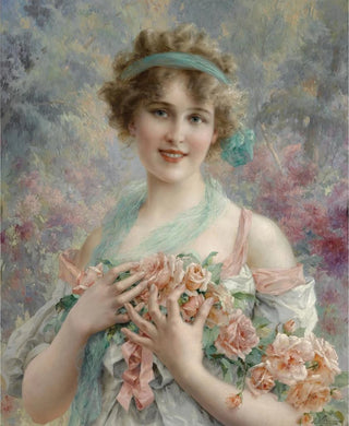 Emile Vernon - Fille Aux Roses Emile Vernon.webp