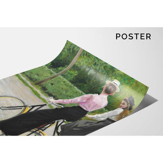 En balade à vélo un jour d'été - Paul Fischer | Reproduction Tableau Décoration murale affiche copie