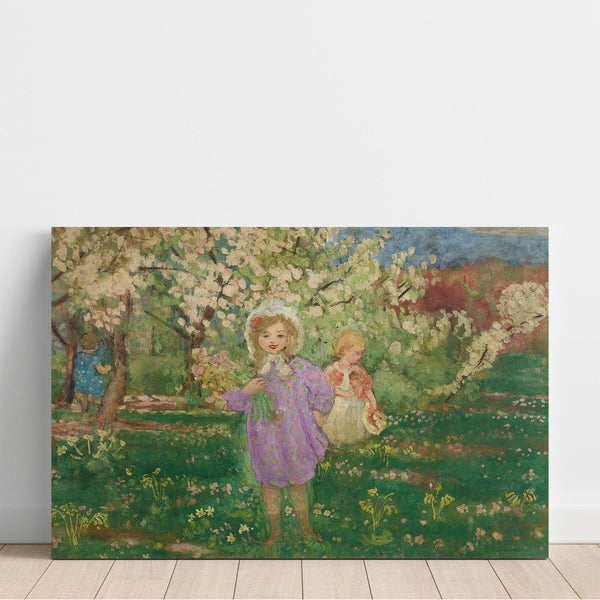 Riproduzione del dipinto Bambini in un frutteto fiorito - Henri Lebasque