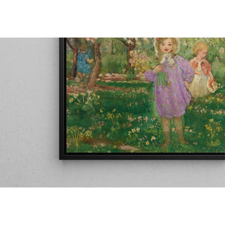 Enfants dans un verger fleuri - Henri Lebasque | Reproduction Tableau Décoration murale affiche copie
