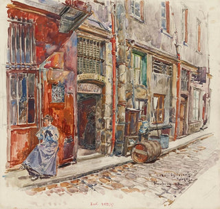 Entre l'escalier A du Marché des Enfants Rouges en 1908, 3ème arrondissement - Frédéric Houbron