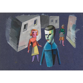 Étude de figures II - Karl Wiener | Reproduction Tableau Décoration murale affiche copie