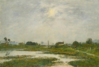 Eugne Boudin - Les Bords De La Touques Pendant Les Grandes Mares.webp