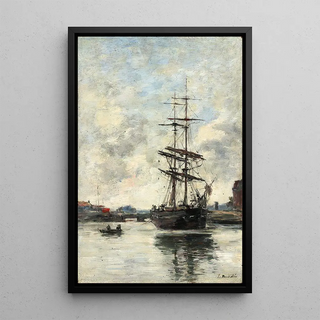 Eugne Boudin - Ship on the Touques.webp