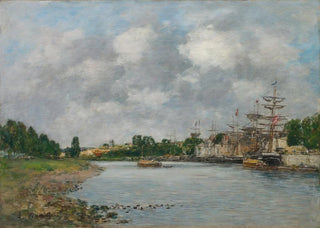 Eugne Boudin - View of the Port of SaintValrysurSomme.webp