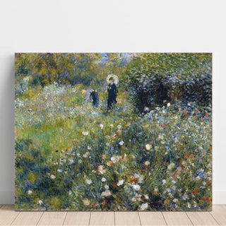 Femme avec un parasol dans un jardin - Pierre-Auguste Renoir | Reproduction Tableau Décoration murale affiche copie