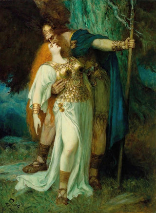 Ferdinand Leeke - Wotans Farewell To Brunhilde.webp