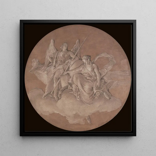 Giovanni Battista Tiepolo - Allegorical Figures Representing Virtue and Abundance.webp