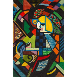 Fille dans un fauteuil à bascule - Henry Lyman Sayën | Reproduction Tableau Décoration murale affiche copie