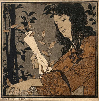 Koloman Moser - Lesendes Mdchen.webp