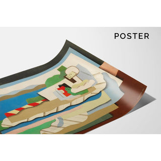 Fillette Allongée - Georges Valmier | Reproduction Tableau Décoration murale affiche copie