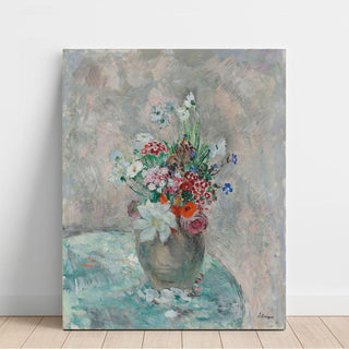 Fleurs dans un vase - Henri Lebasque | Reproduction Tableau Décoration murale affiche copie