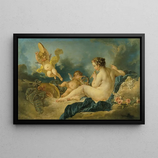 Follower Of Franois Boucher - Seated Nymph with Flutes.webp