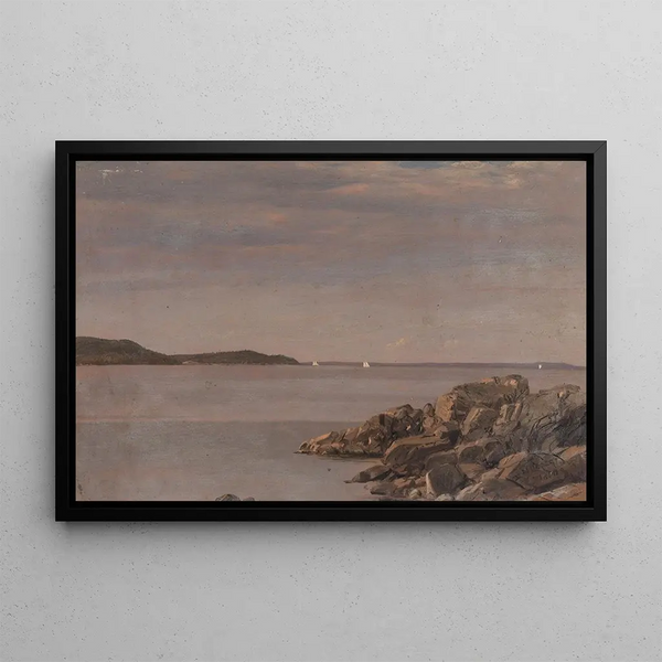 Île de Mount Desert, côte du Maine - Frederic Edwin Church — gerahmtes Bild an der Wand