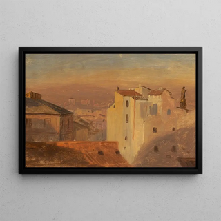 Frederic Edwin Church - Rooftops Rome Italy.webp