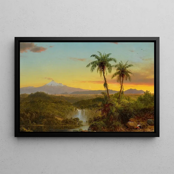 Landscape painting of South America - Frederic Edwin Church — framed artwork on a wall
