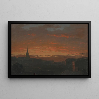 Frederic Edwin Church - Sunset at Hudson New York.webp