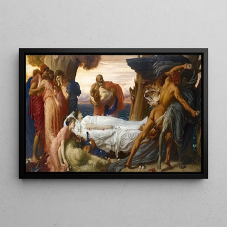 Frederic Leighton - Hercules Wrestling With Death For The Body Of Alcestis.webp