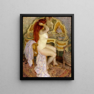 Frederick Carl Frieseke - Nude Seated at Her Dressing Table.webp