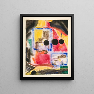 Fritz Stuckenberg - Abstraction Three Black Circles.webp