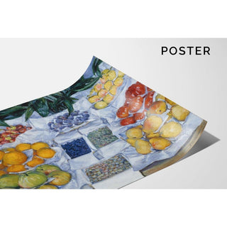 Fruits présentés sur un support - Gustave Caillebotte | Reproduction Tableau Décoration murale affiche copie