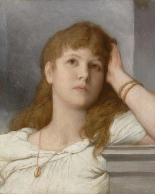 Gabriel von Max - Nachdenkliche Frau.webp